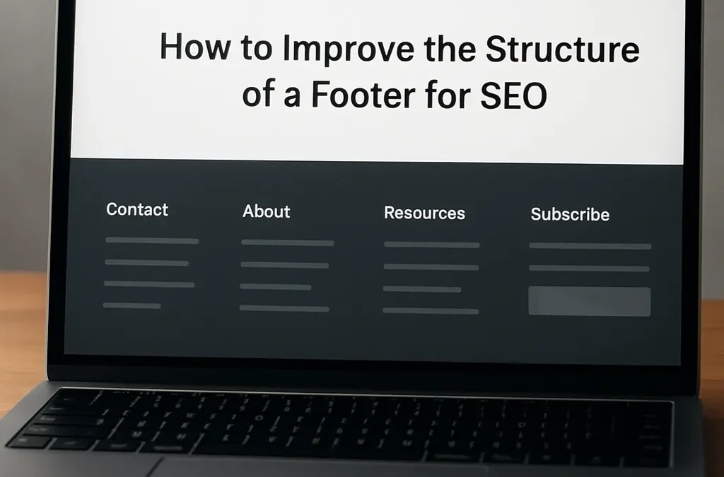 Jak poprawić strukturę stopki dla SEO