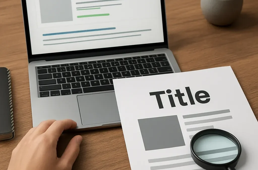 Optymalizacja tagów title dla stron produktowych